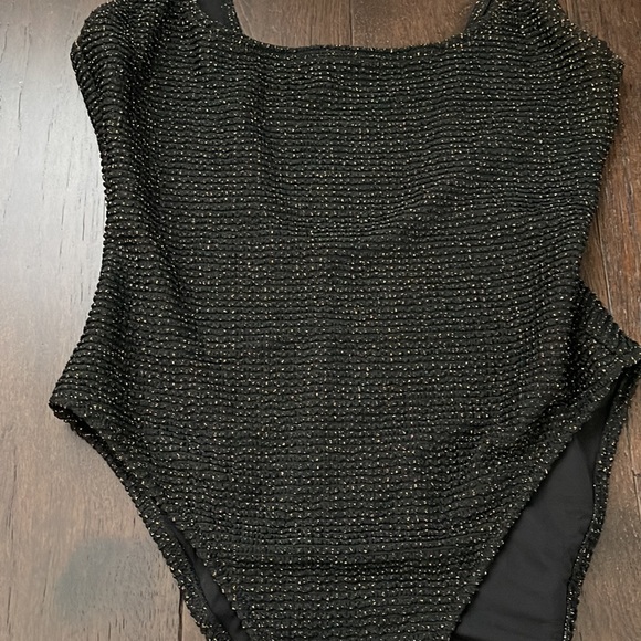 Aerie Lurex Crinkle Cut One-Piece - Picture 3 of 6